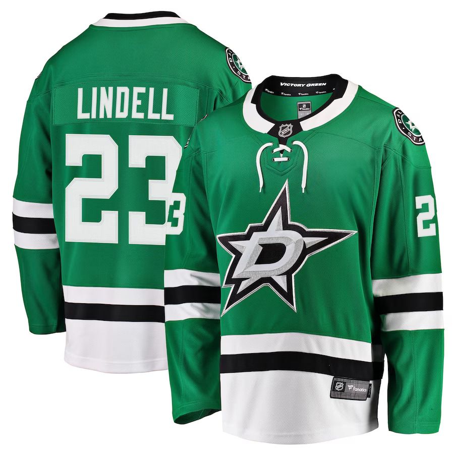 Men Dallas Stars #23 Esa Lindell Fanatics Branded Kelly Green Breakaway NHL Jersey